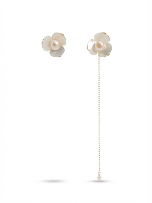 Plumeria Thread Earrings