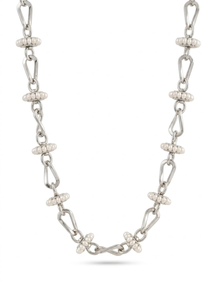 Roslyn Silver Necklace