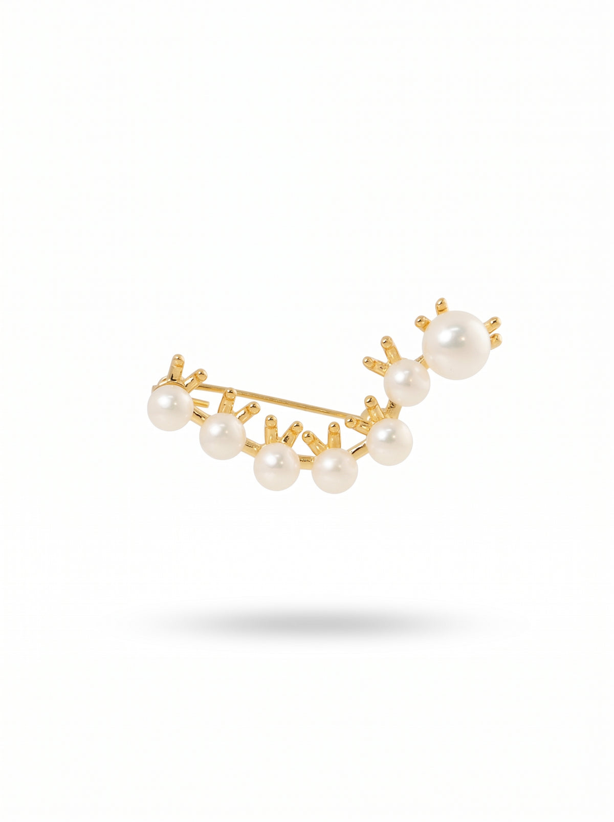 Suzy Arc Gold Brooch