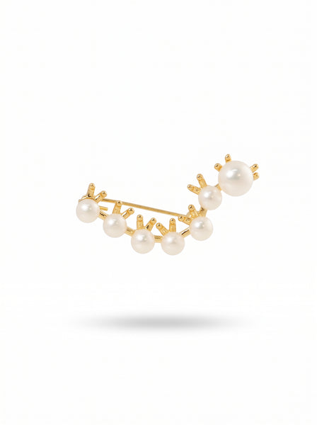 Suzy Arc Gold Brooch