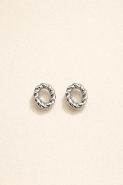 Twist Earrings Silver