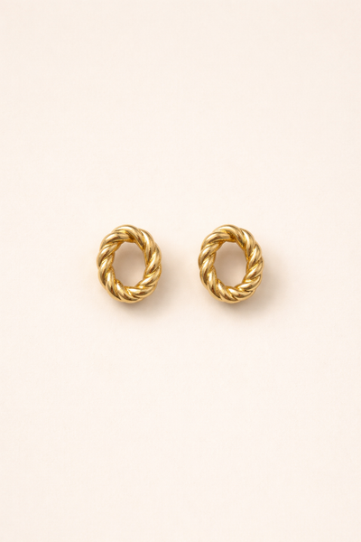 Twist Earrings Gold