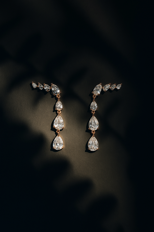 Vale Earrings Rose Gold