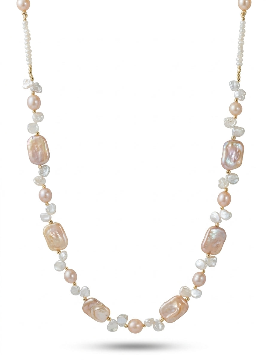 Vina Pastel Pearl Necklace