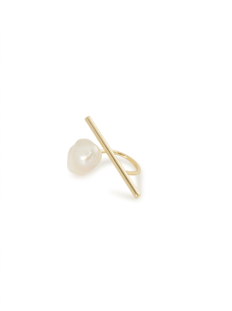 Yuna Bar Ring Gold