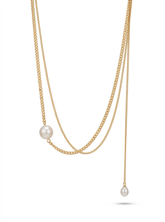 Maeve Duo Necklace Gold